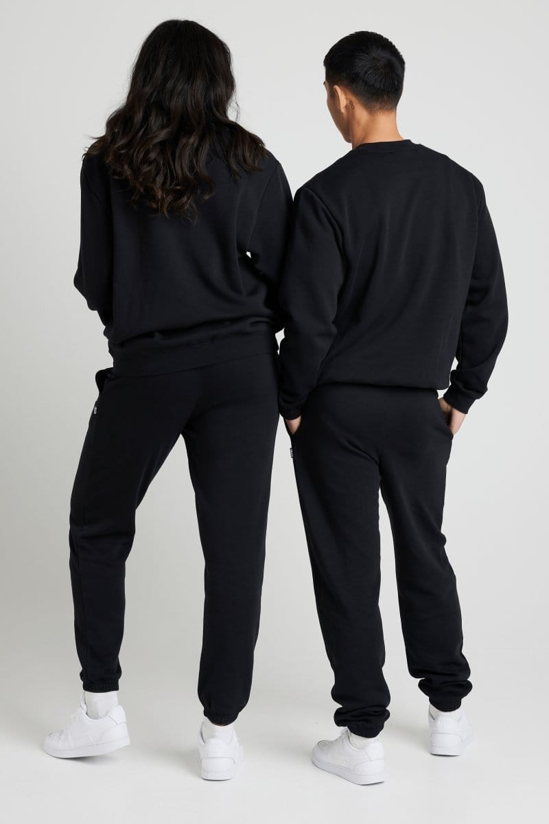 INSPORT INSPORT UNISEX ALASKA BLACK CREW SWEATSHIRT - INSPORT