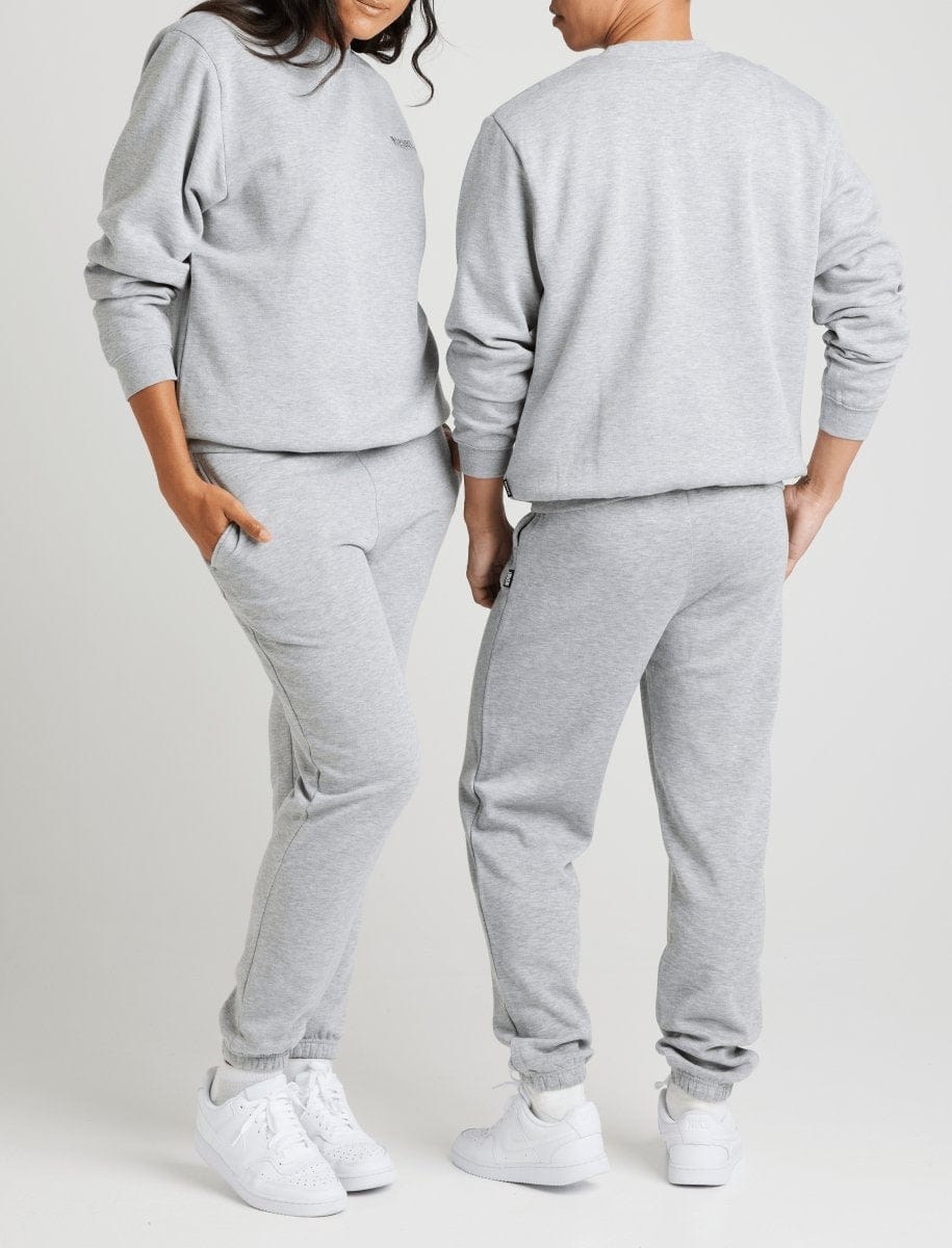 INSPORT INSPORT UNISEX ALASKA GREY MARLE CREW SWEATSHIRT - INSPORT