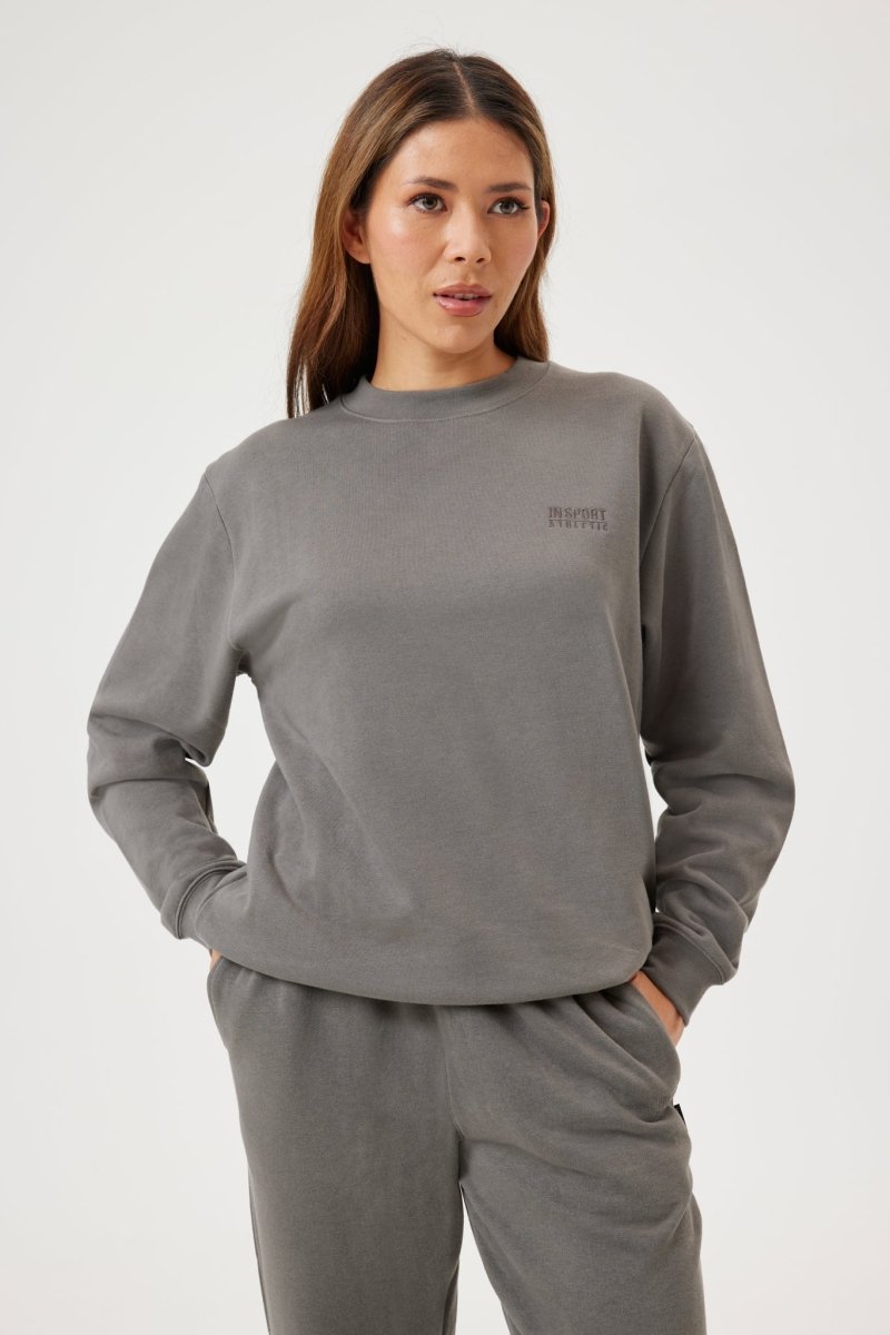 INSPORT INSPORT UNISEX ALASKA SLATE CREW SWEATSHIRT - INSPORT