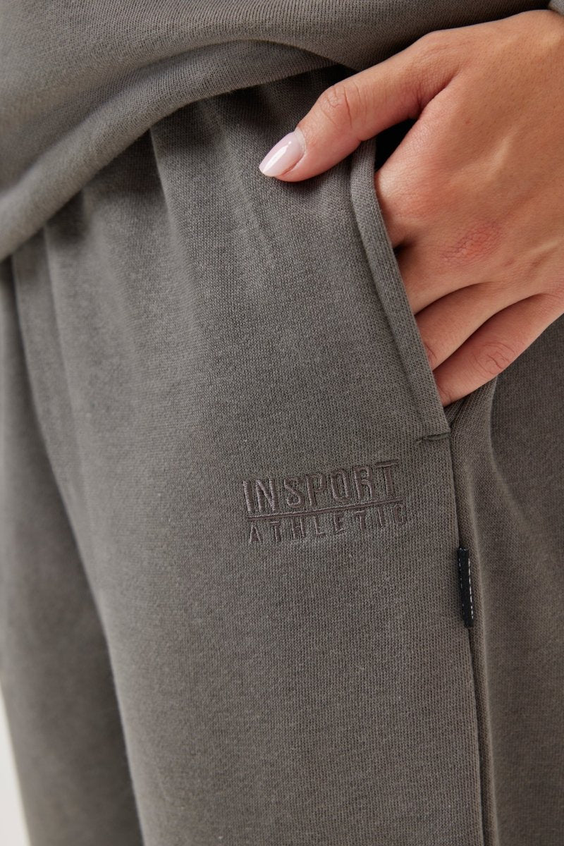 INSPORT INSPORT UNISEX ALASKA TRACKPANT SLATE - INSPORT