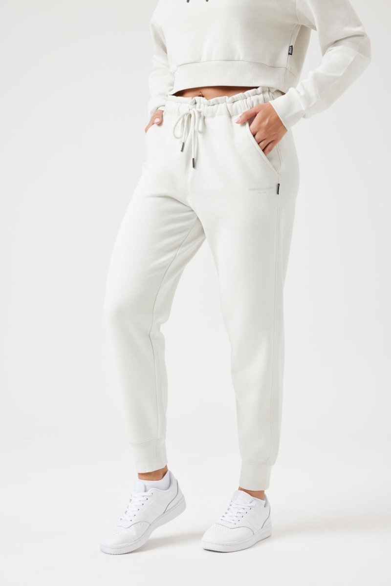 INSPORT INSPORT WOMEN'S CARLA HIGH WAISTED SILVER TRACKPANT - INSPORT