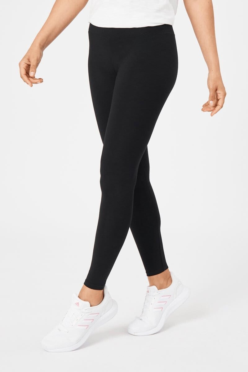 INSPORT INSPORT WOMEN'S ESSENTIAL FULL LENGTH BLACK TIGHTS - INSPORT