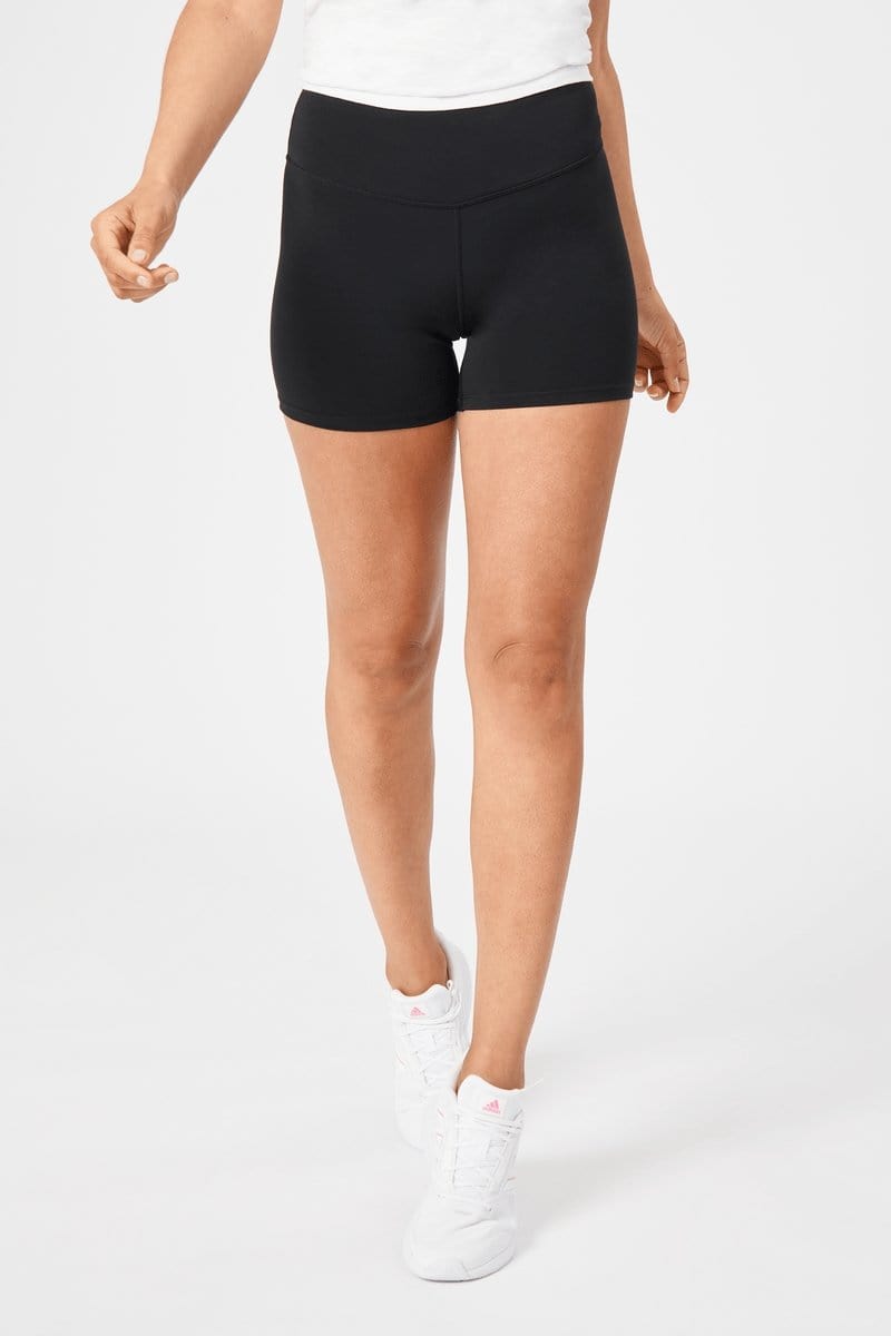 INSPORT INSPORT WOMEN'S ESSENTIAL POWER BLACK SHORTS - INSPORT
