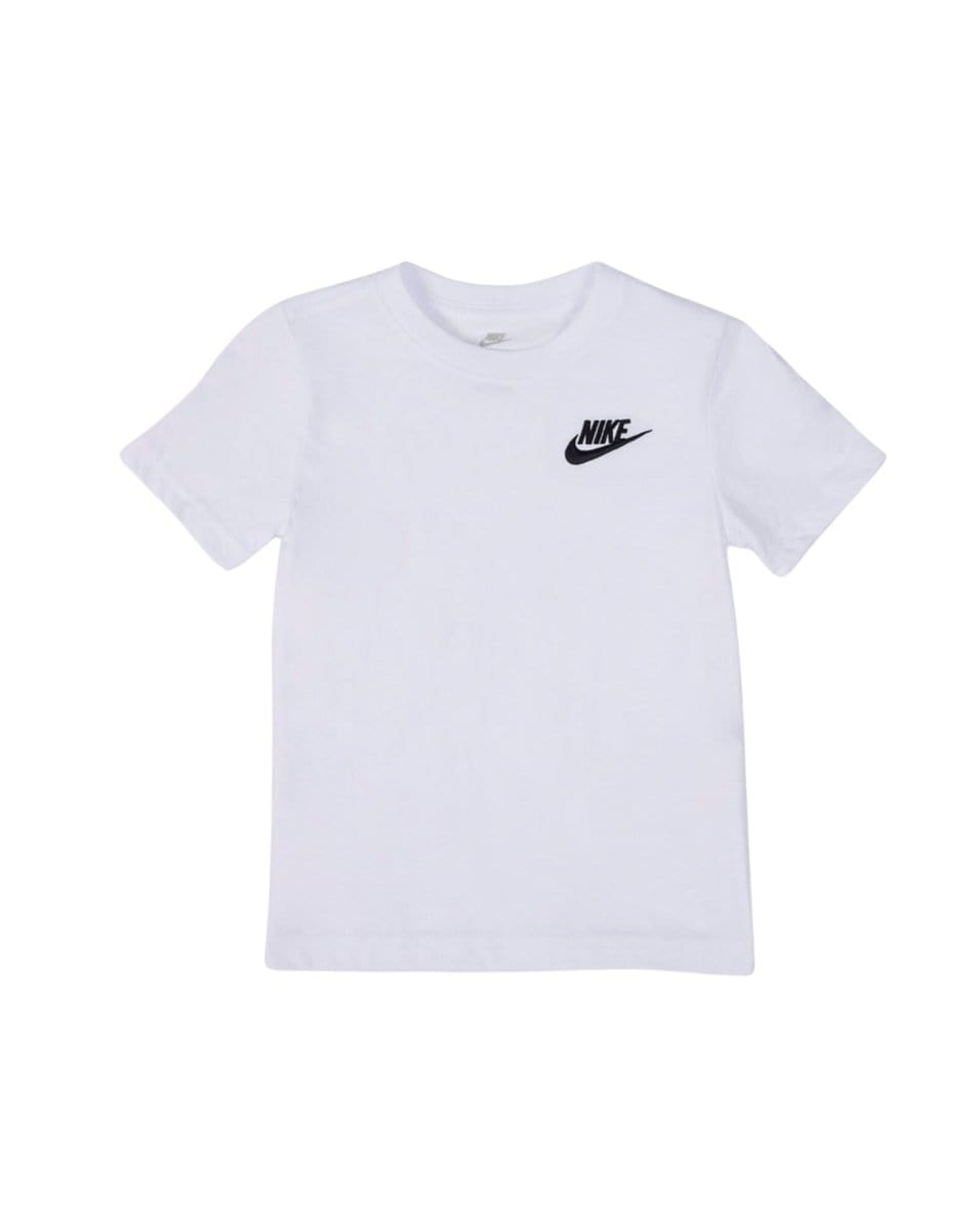 Nike NIKE JUNIOR EMBROIDED FUTURA LOGO WHITE TEE - INSPORT