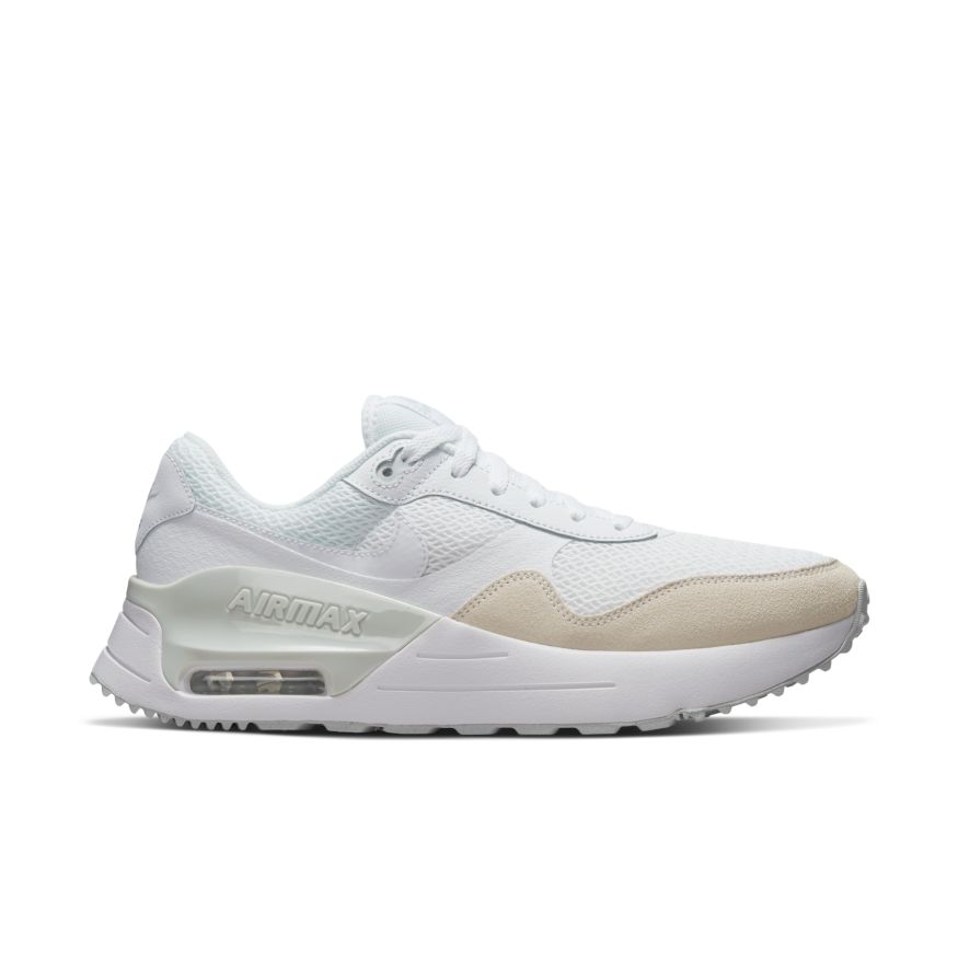 Nike NIKE MEN'S AIR MAX SYSTM WHITE SHOES - INSPORT