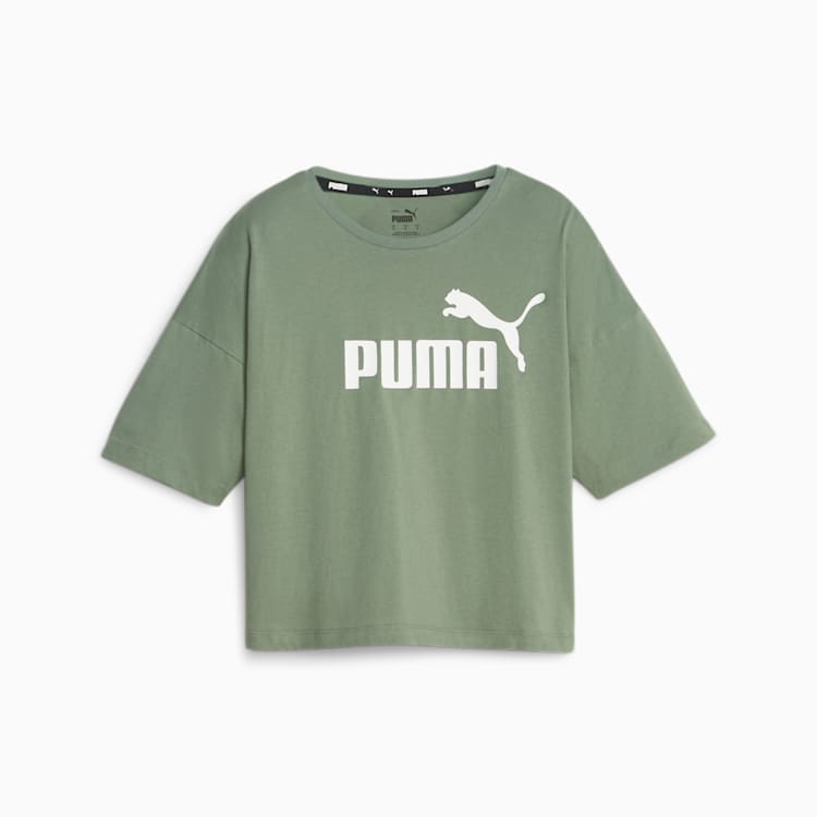 Puma PUMA Essentials CROPPED GREEN TEE - INSPORT