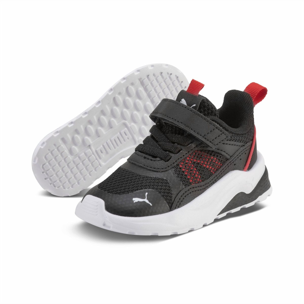 Puma PUMA INFANT'S ANZARUN BLACK/RED SHOES - INSPORT