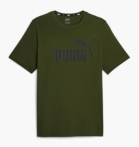 Puma PUMA MEN'S Essentials Logo GREEN Tee - INSPORT