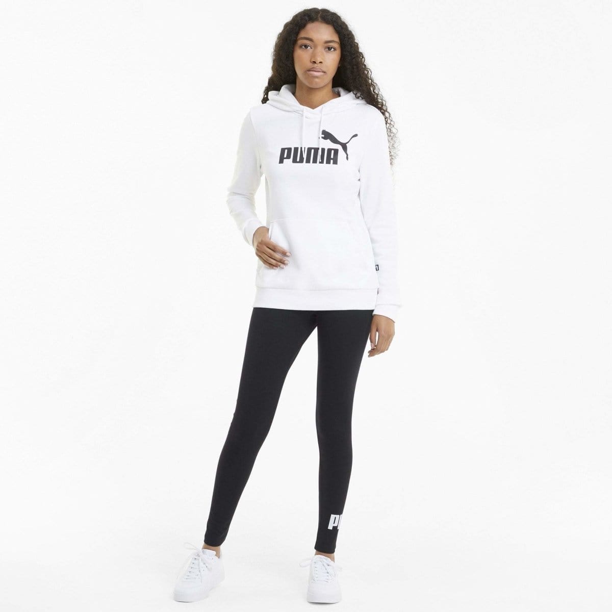 Puma PUMA WOMEN'S ESSENTIAL LOGO BLACK TIGHTS - INSPORT