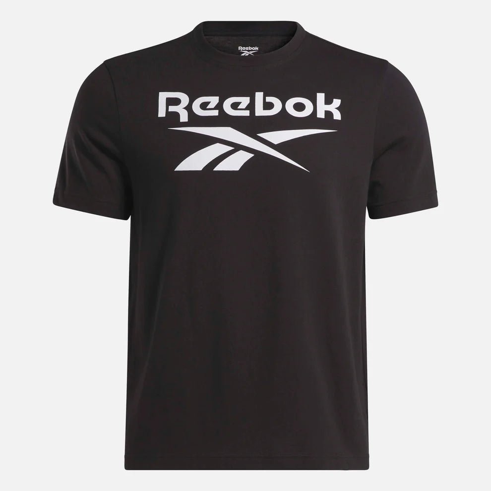 Reebok Reebok MEN'S Identity Big Stacked Logo BLACK TEE - INSPORT