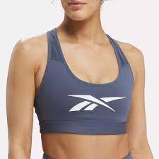 Reebok REEBOK WOMEN'S LUX VECTOR RACER BLUE SPORTS BRA - INSPORT