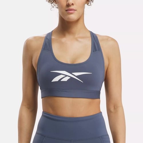 Reebok REEBOK WOMEN'S LUX VECTOR RACER BLUE SPORTS BRA - INSPORT