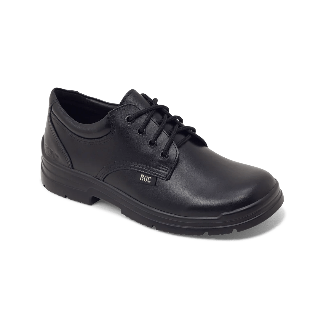 Roc Boots ROC BOOTS JUNIOR RIGOUR BLACK LACE LEATHER SCHOOL SHOES - INSPORT