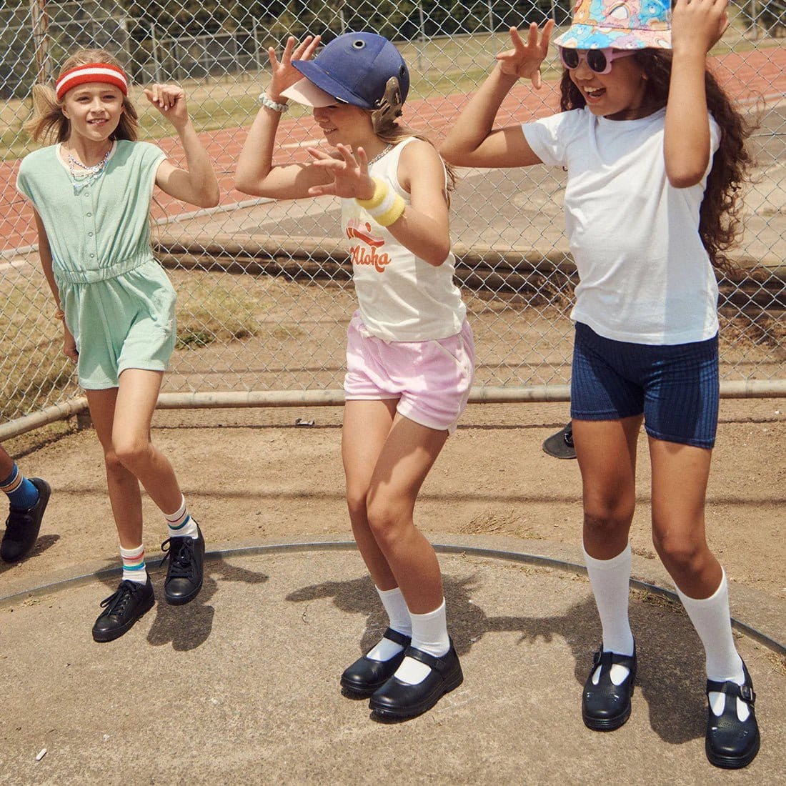 Roc Boots ROC BOOTS JUNIOR ROULETTE STRAP BLACK LEATHER SCHOOL SHOES - INSPORT