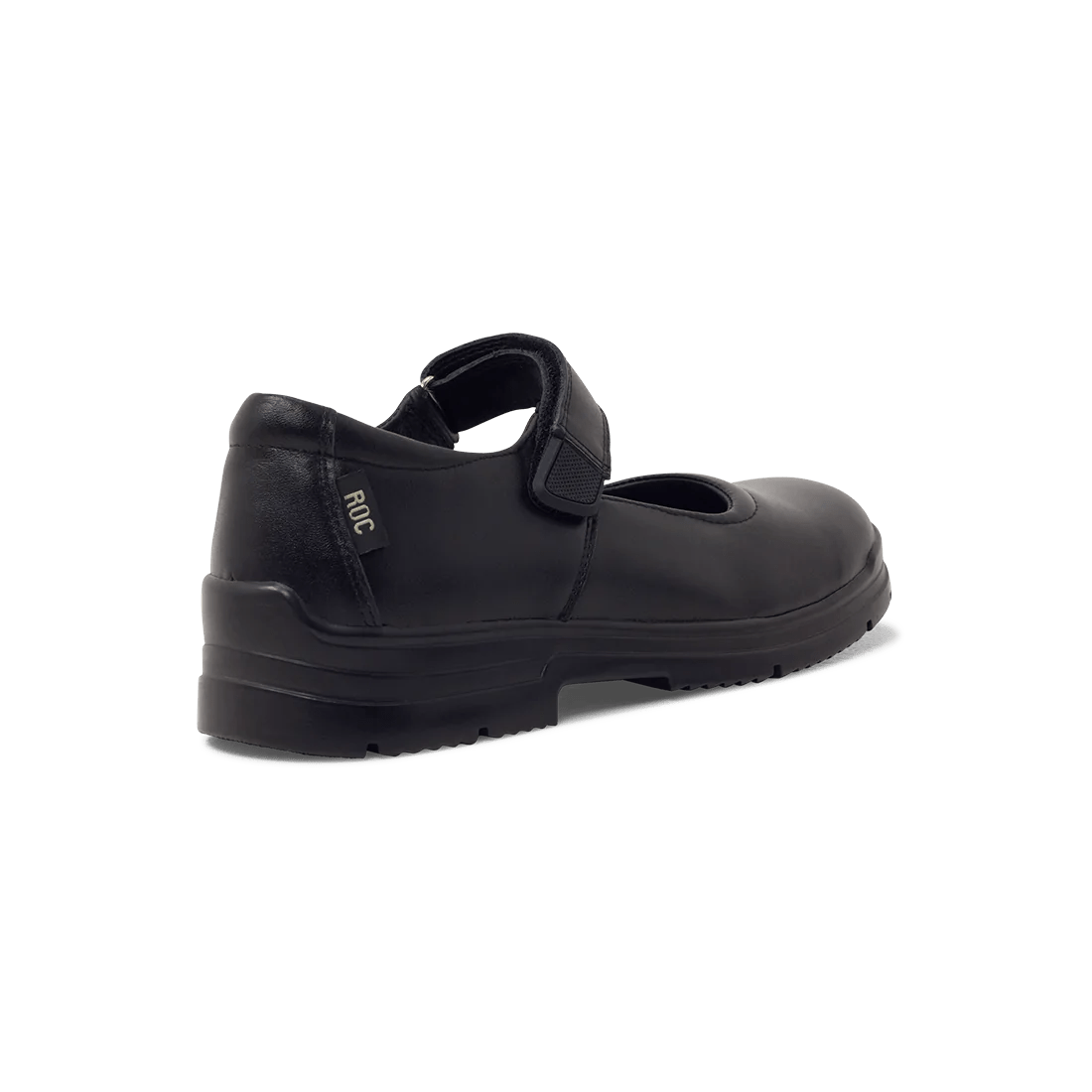 Roc Boots ROC BOOTS JUNIOR ROULETTE STRAP BLACK LEATHER SCHOOL SHOES - INSPORT