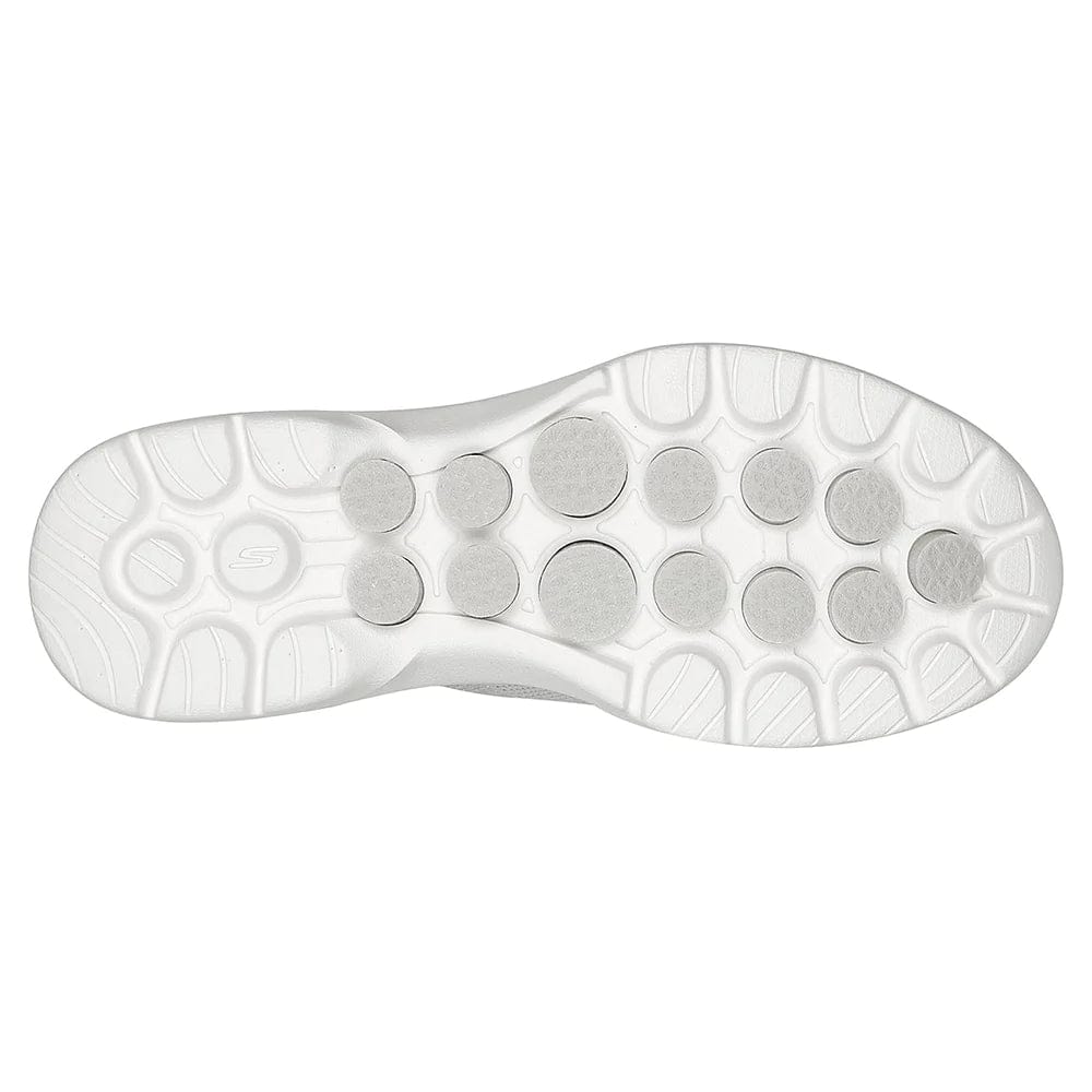 Skechers SKECHERS WOMEN'S GOWALK 6 - VIBRANT SMILE GREY SLIP-ON SHOES - INSPORT