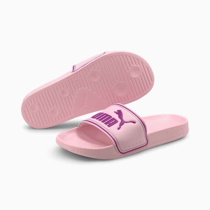 PUMA WOMEN'S LEADCAT PINK SLIDES