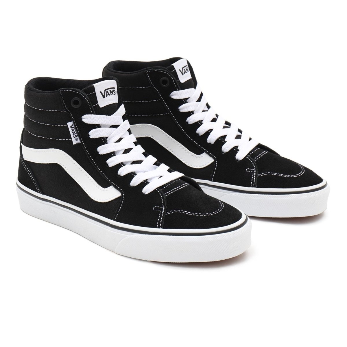 Vans VANS WOMEN'S FILMORE HIGH BLACK/WHITE SHOES - INSPORT