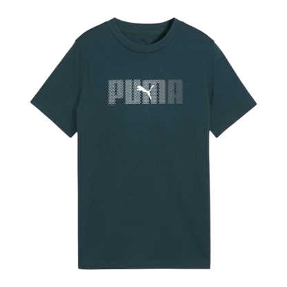 Puma Kid's Essentials Logo Lab Green Tee