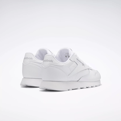 Reebok Kid's Classic Leather Triple White Sneakers