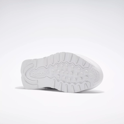 Reebok Kid's Classic Leather Triple White Sneakers