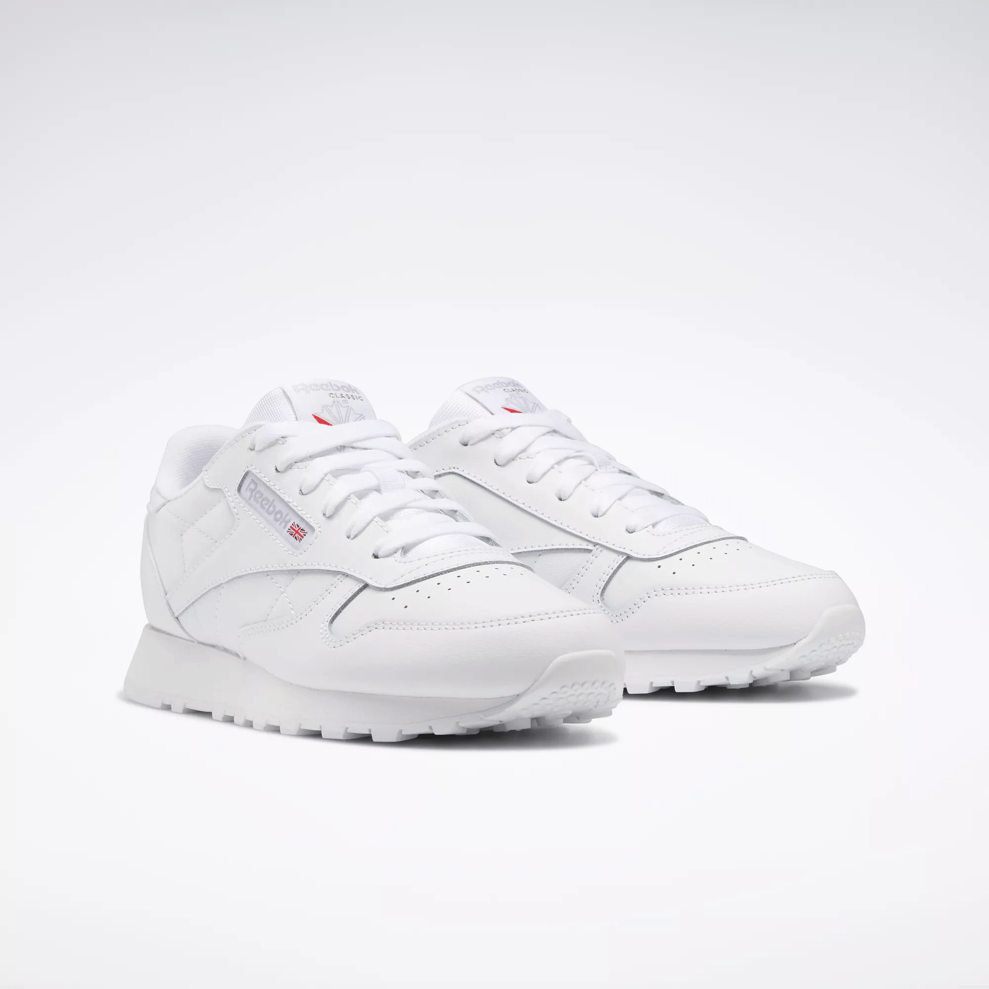 Reebok Kid's Classic Leather Triple White Sneakers