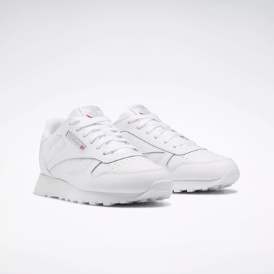 Reebok Kid's Classic Leather Triple White Sneakers