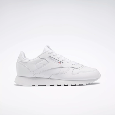 Reebok Kid's Classic Leather Triple White Sneakers