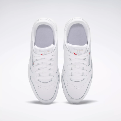Reebok Kid's Classic Leather Triple White Sneakers