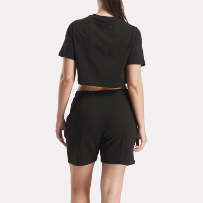 Reebok Women's Clara Black Crop Tee