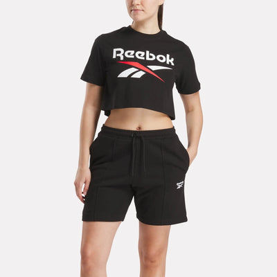 Reebok Women's Clara Black Crop Tee