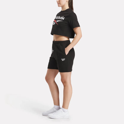 Reebok Women's Clara Black Crop Tee