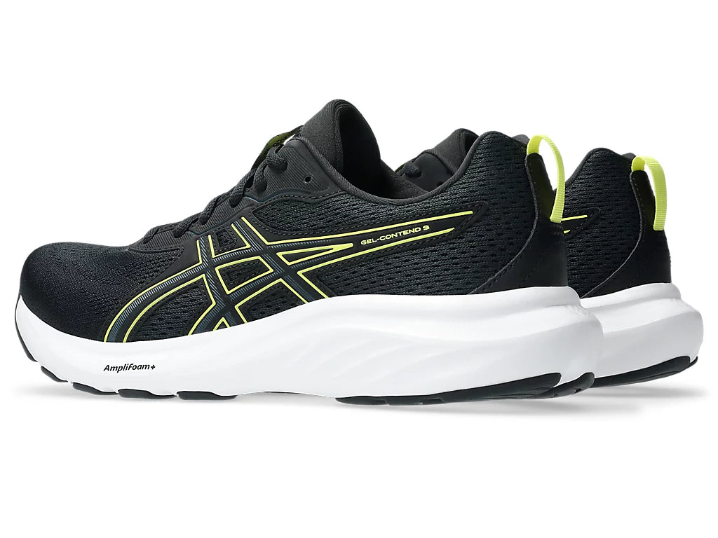 Asics Men's Gel Contend 9 Black/Citron Running Shoes