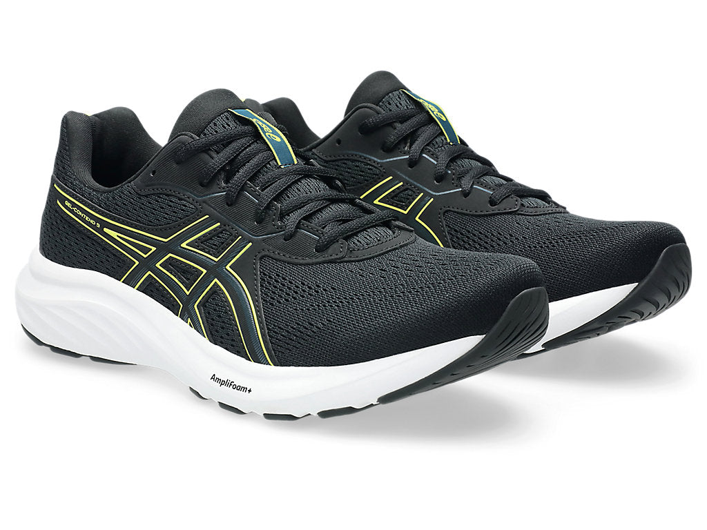 Asics Men's Gel Contend 9 Black/Citron Running Shoes