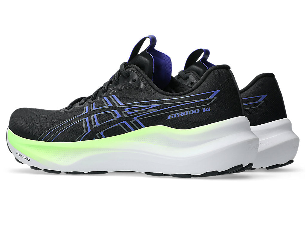 ASICS MEN'S GT 2000 14 BLACK/COBALT RUNNING SHOES