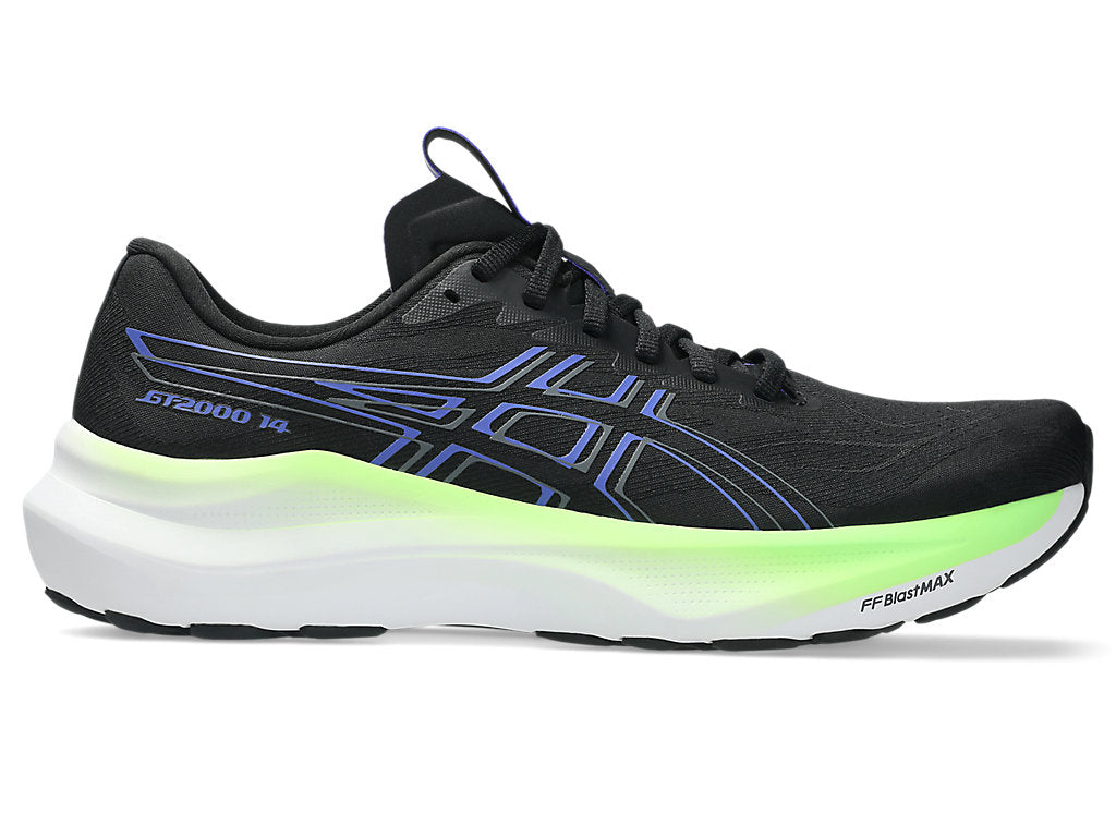 ASICS MEN'S GT 2000 14 BLACK/COBALT RUNNING SHOES
