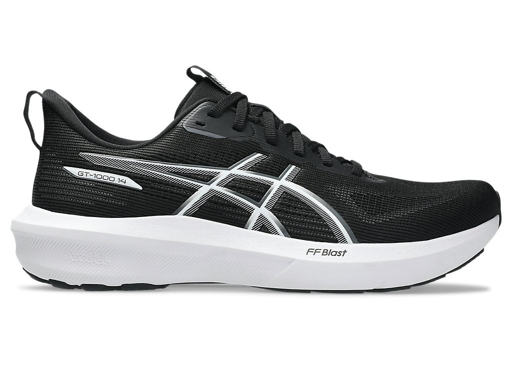 Asics Men's Gt 1000 14 Black/White Running Shoes