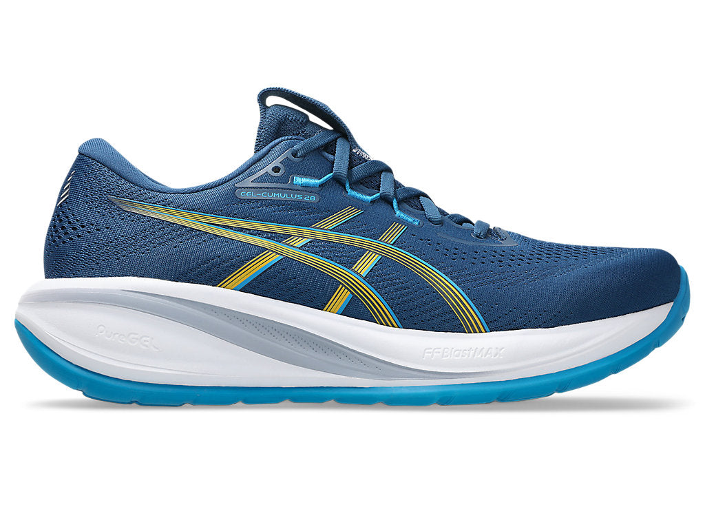 Asics Men's Gel Cumulus 28 Blue/Yamabuki Running Shoes