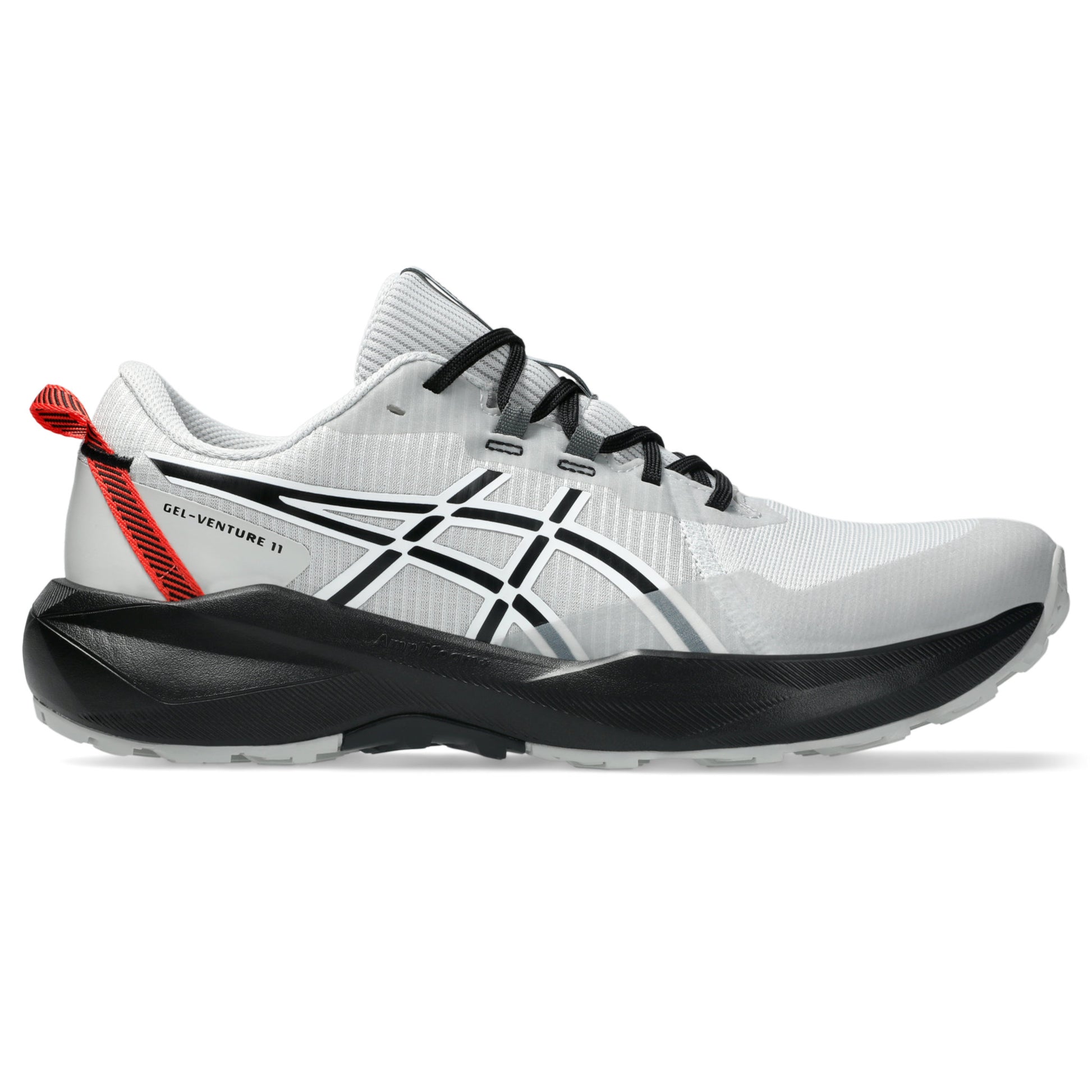 ASICS MEN'S GEL VENTURE 11 CONCRETE/RED TRAIL RUNNING SHOES