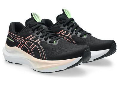ASICS WOMEN'S GT 2000 14 BLACK/CORAL RUNNING SHOES