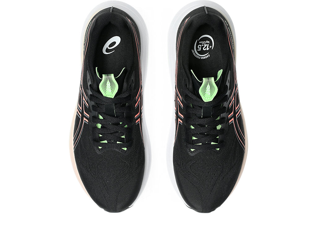 ASICS WOMEN'S GT 2000 14 BLACK/CORAL RUNNING SHOES