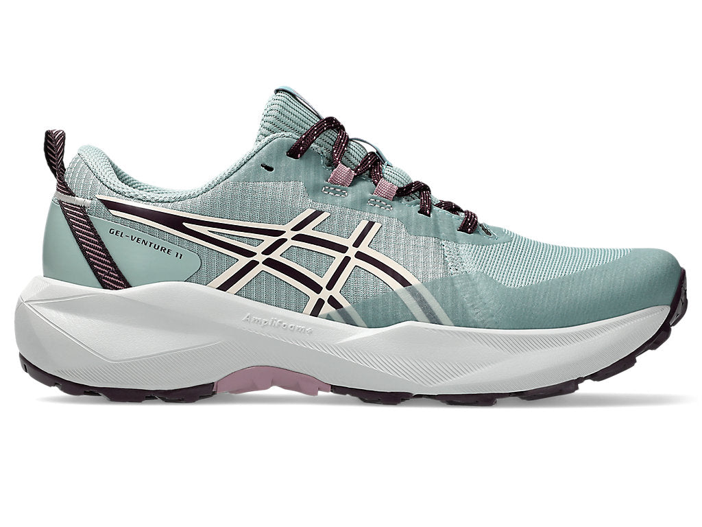 ASICS WOMEN'S VENTURE 11 OCEAN HAZE/AUBERGINE TRAIL RUNNING SHOES