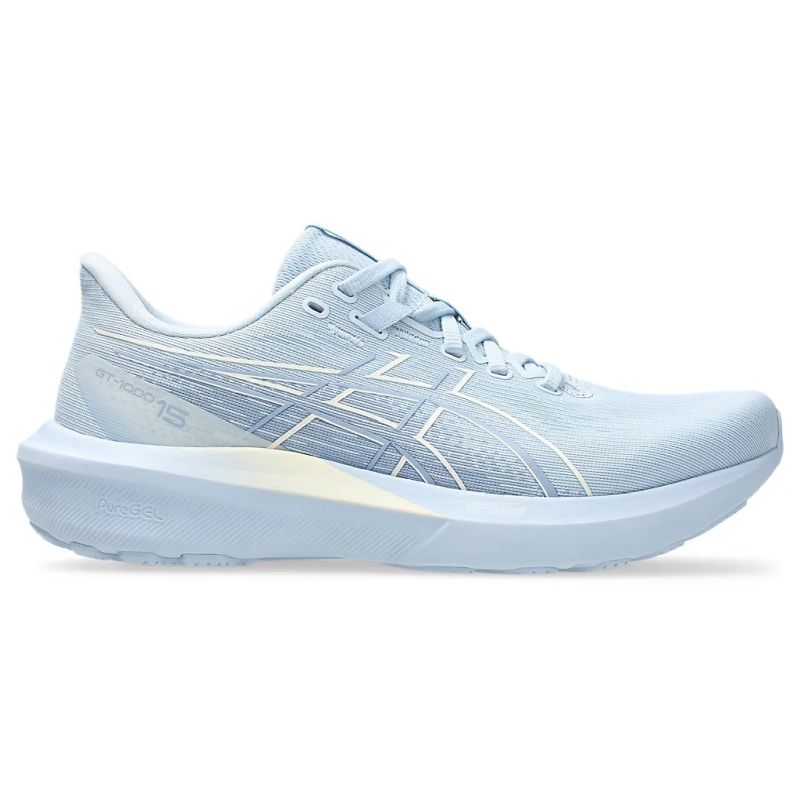 ASICS WOMEN'S GT 1000 15 SOLID AIR/CREAM RUNNING SHOES