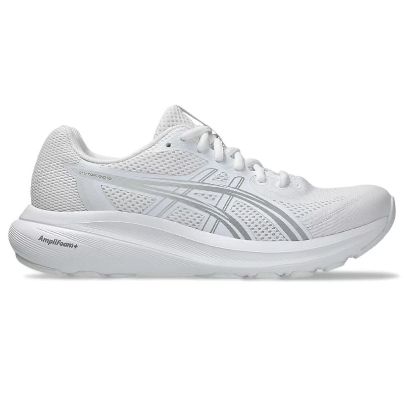ASICS WOMEN'S GEL CONTEND 10 TRIPLE WHITE RUNNING SHOES
