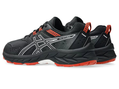 Asics Kid's Venture 9 Black/Red Running Shoes