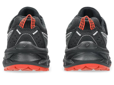 Asics Kid's Venture 9 Hook N' Loop Black/Red Running Shoes