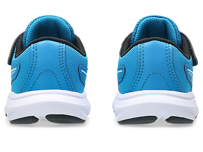 ASICS Kid's CONTEND 9 Hook n' Loop Blue/Cool Grey Running Shoes