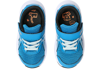 ASICS Kid's CONTEND 9 Hook n' Loop Blue/Cool Grey Running Shoes