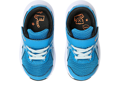 ASICS Kid's CONTEND 9 Hook n' Loop Blue/Cool Grey Running Shoes