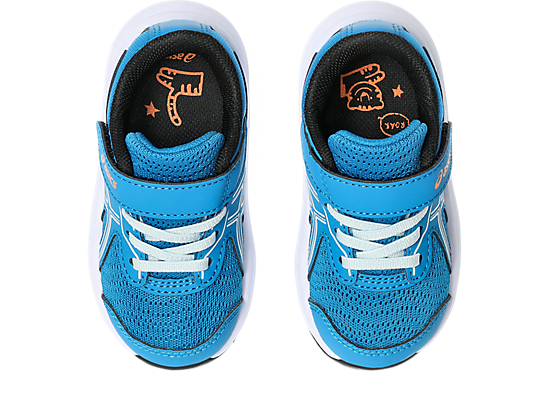 ASICS Kid's CONTEND 9 Hook n' Loop Blue/Cool Grey Running Shoes